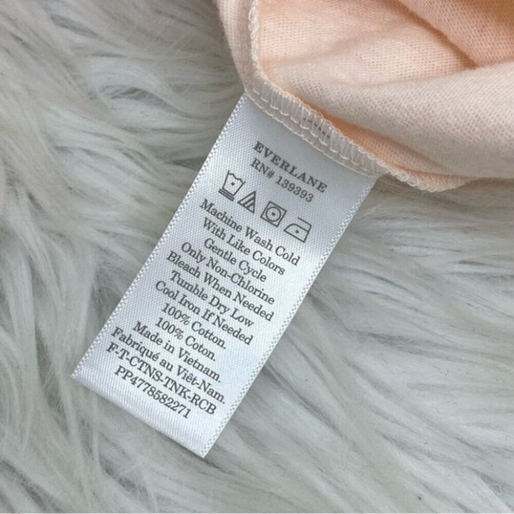 Everlane Womens Cotton Racerback Scoop Neck Tank Top‎ Pink Size M NWT - Picture 8 of 10